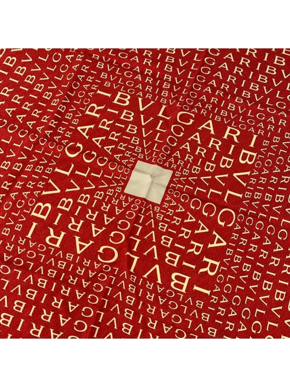 Bvlgari Scarf Red Beige